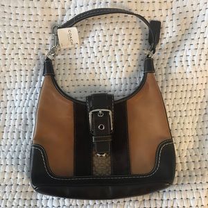 Authentic COACH, Tan/Brown Mini Hobo